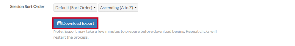 download export