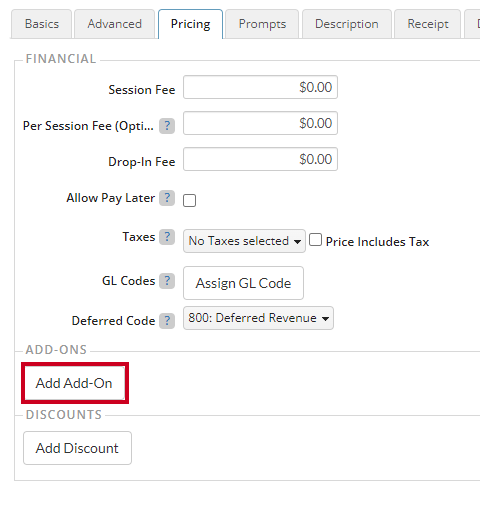 Add addon