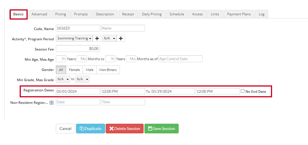 Registration Date