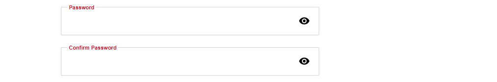 password fields.