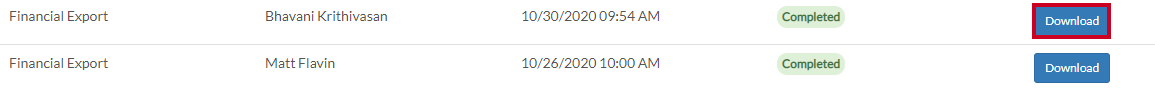download export