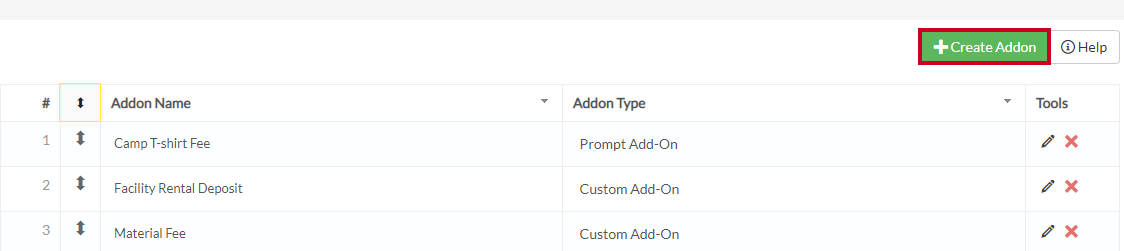 create addon