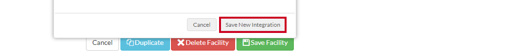 save new integration