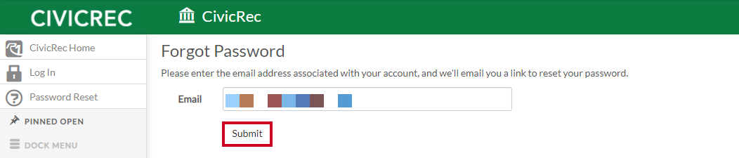 submit password