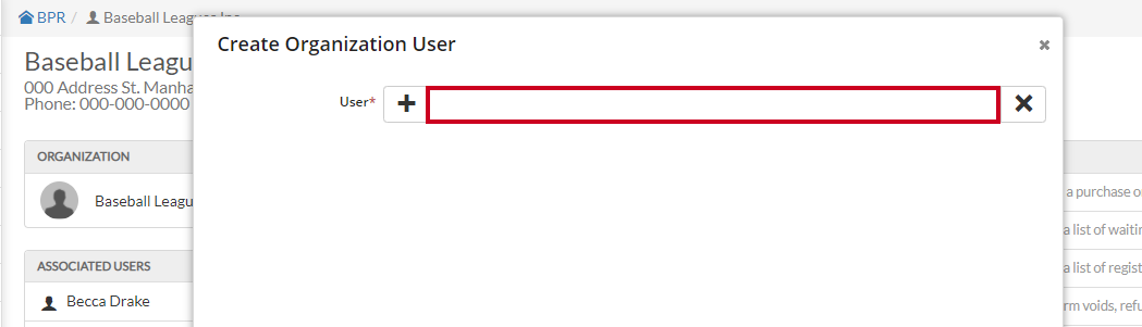 create org user