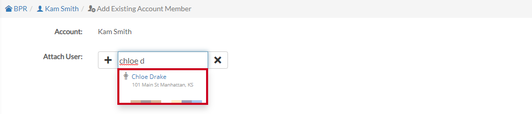 attach user