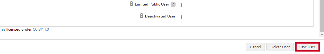 save user