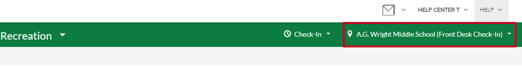 location dropdown