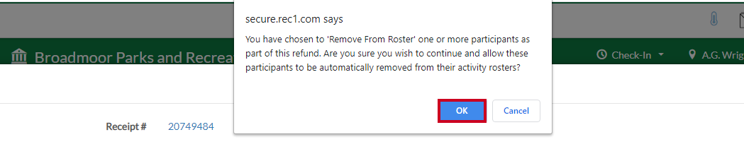 ok remove roster