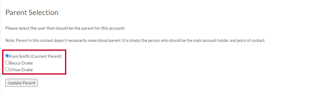 select parent