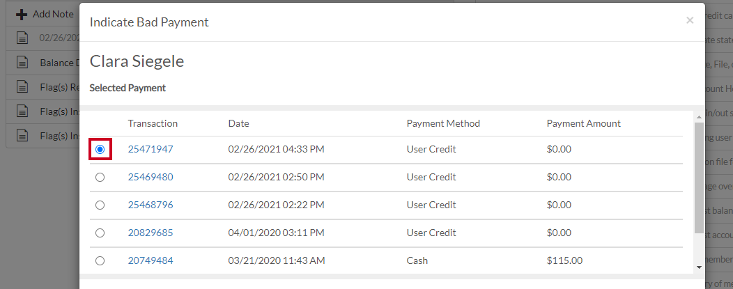 select transaction