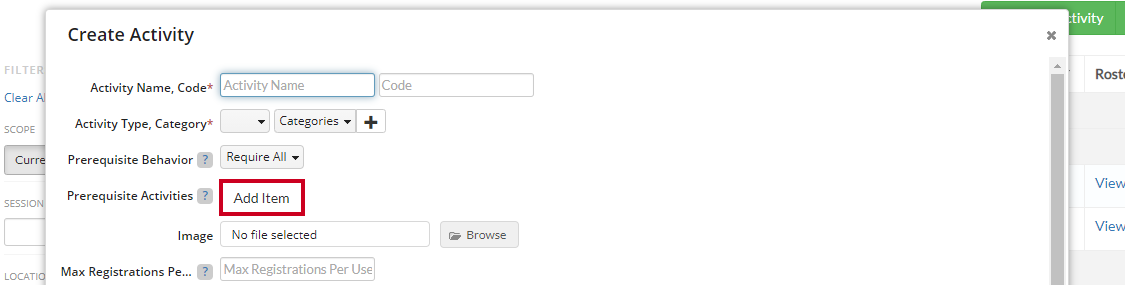 add item activity