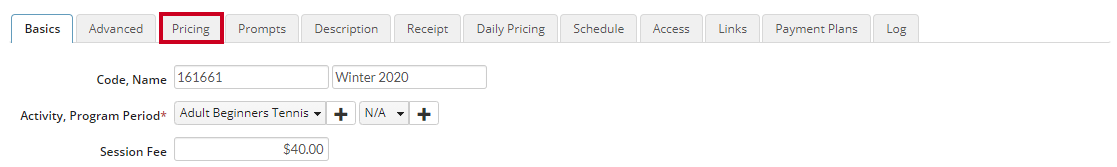 pricing