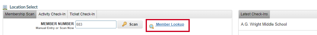member lookup
