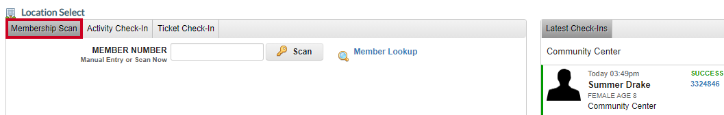 membership scan