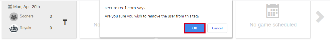 ok to remove from tag