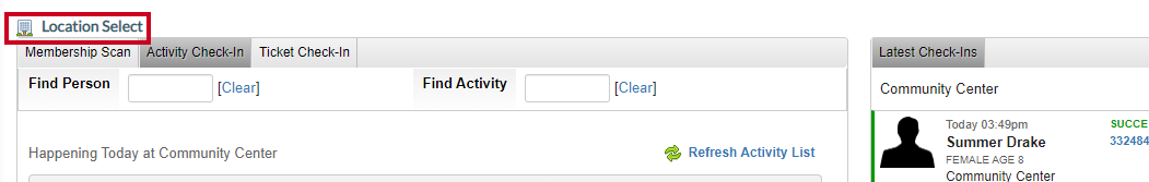 location select