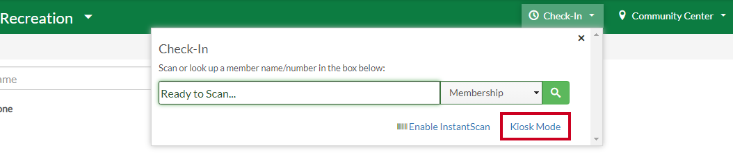 kiosk mode
