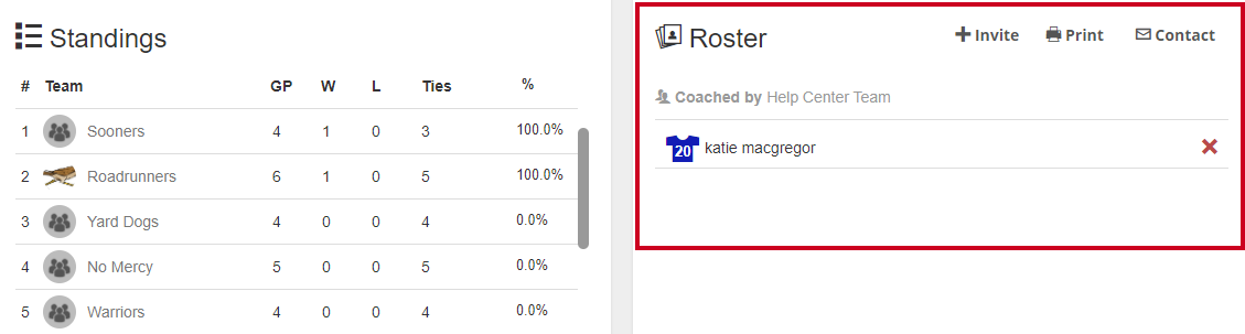 roster