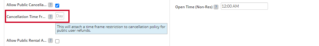 cancellation time frame