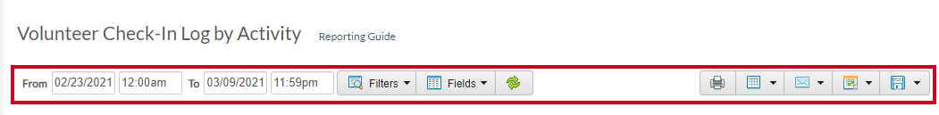 filter reports