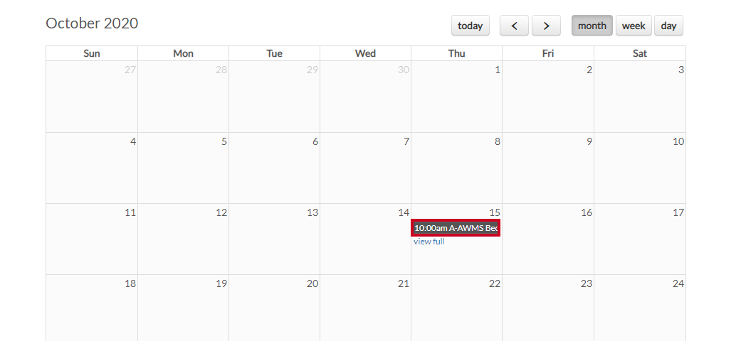 select permit on calendar