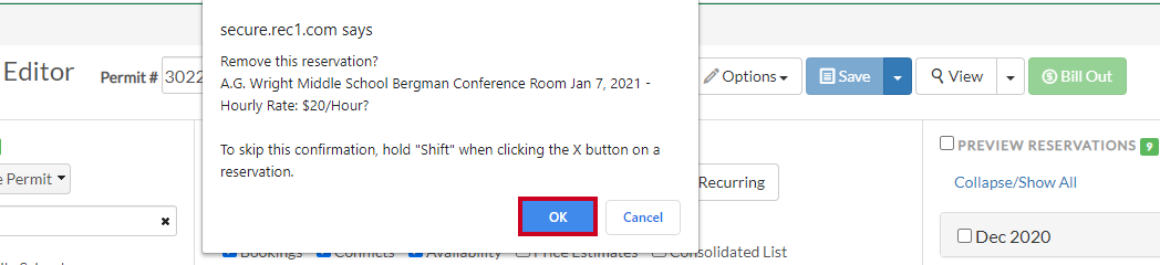 ok remove