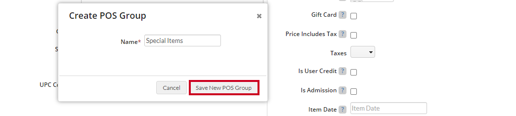 save new pos group