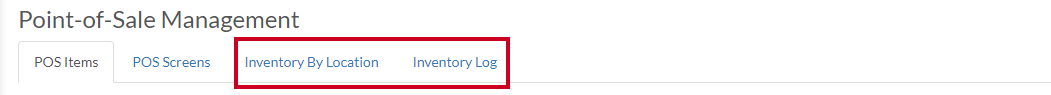 inventory by location or log