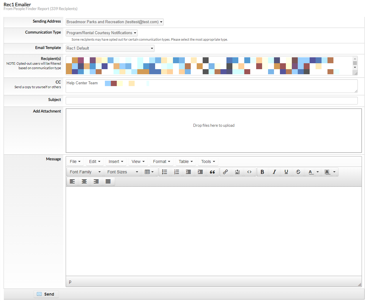 send email fields
