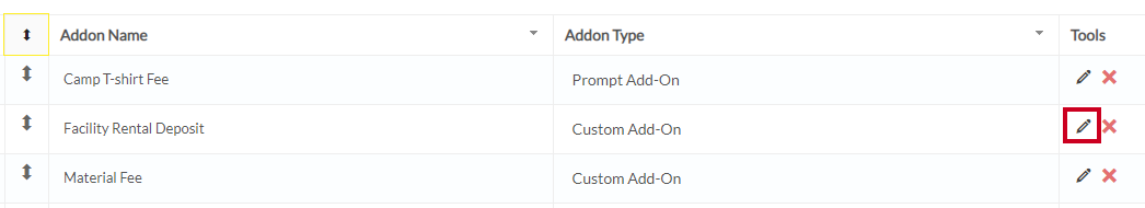 edit addon