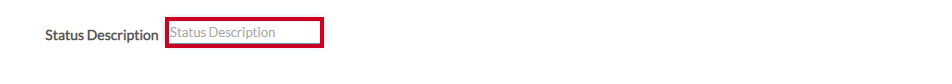 status description