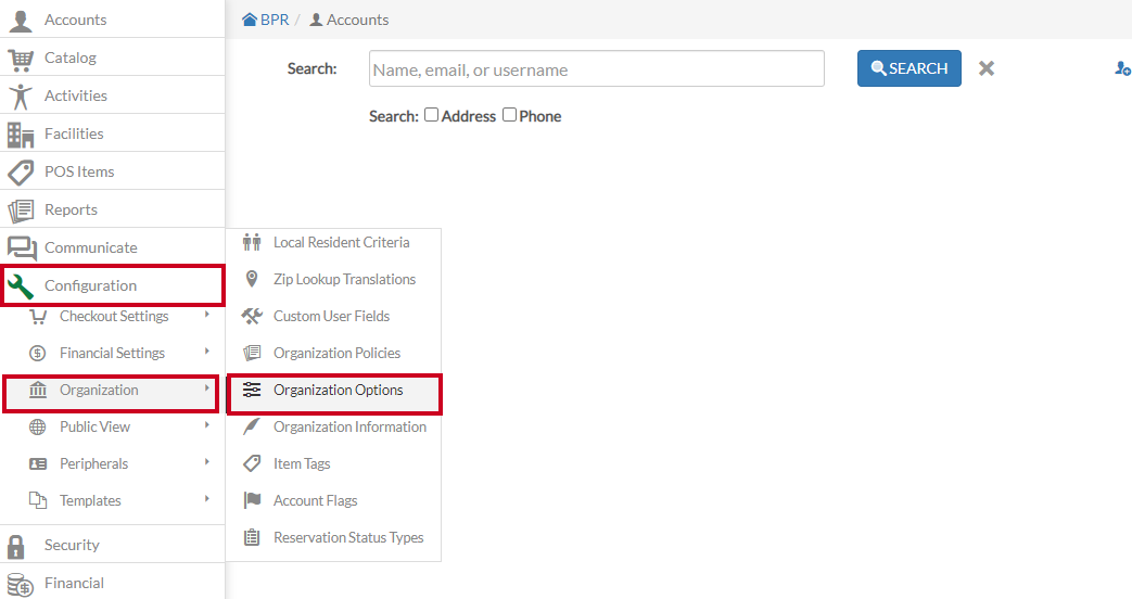 configuration-organization-org options
