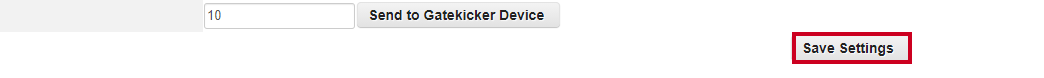 save settings
