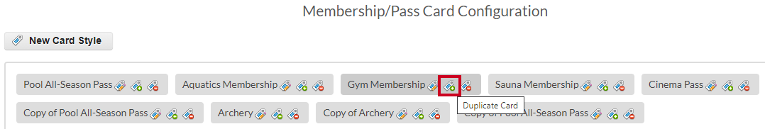 duplicate card