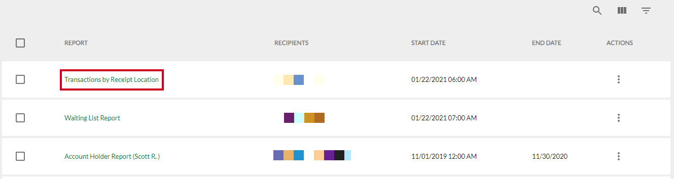 select report