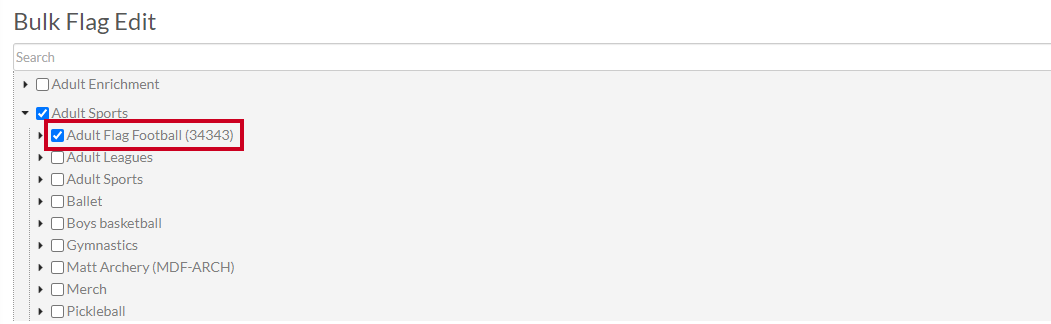 select activity