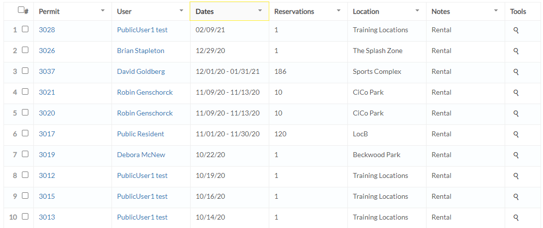 view results