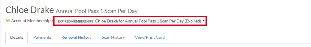 all account memberships