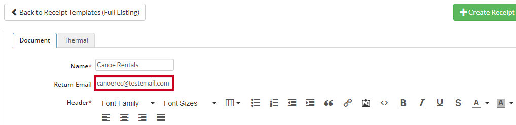 return email