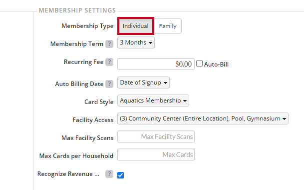 individual membership