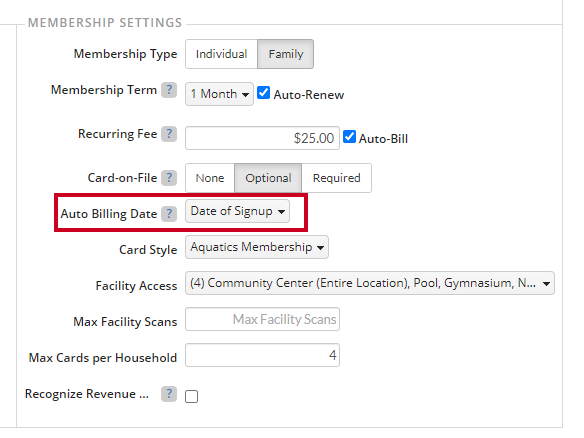 auto billing date