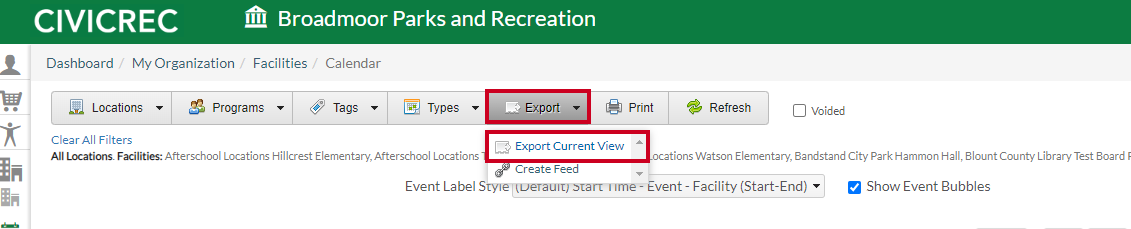 use the export drop-down menu to select export current view.png