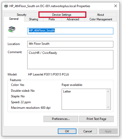 Windows Printer Device Settings Tab.png