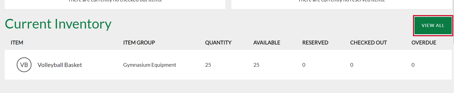 Rec Rental Item Dashbaord Current Inventory View All Button.png