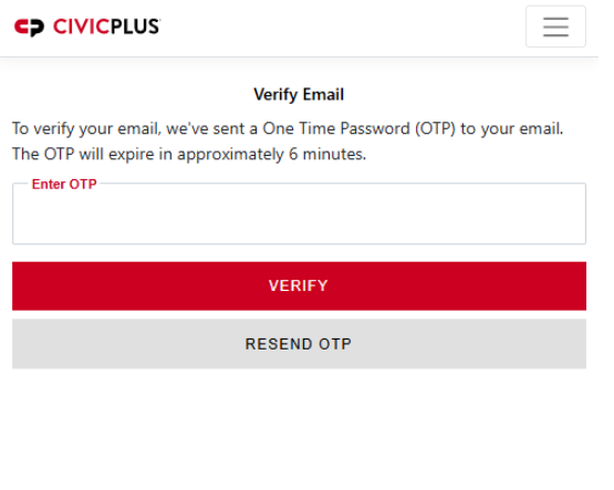 Rec Public Mobile OTP Verify Account