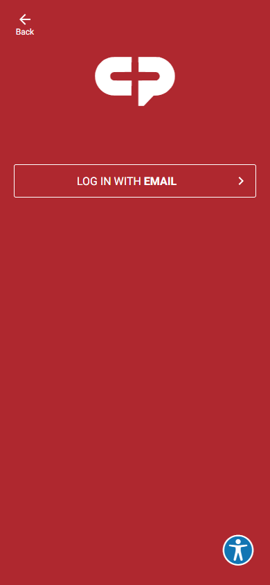 Rec Public Mobile Login with Email Button