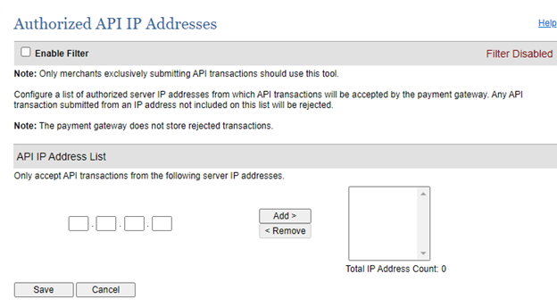 authorized API