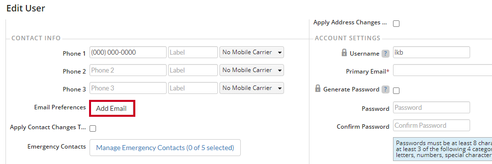 add email