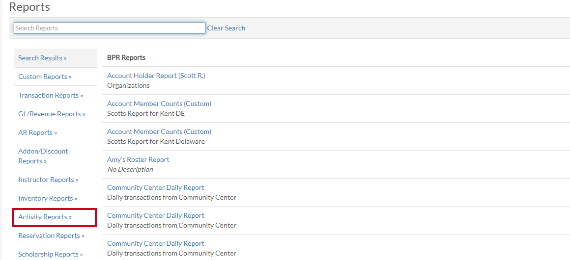 report category